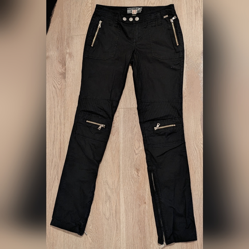 Guess Black Moto Pants